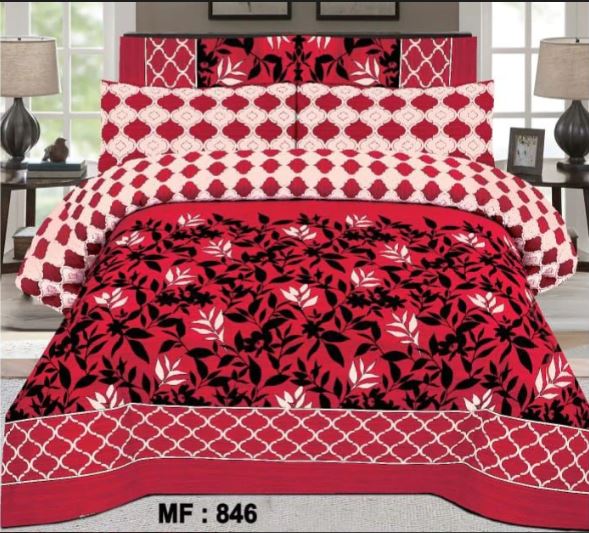 3 Pcs Bedsheet - Plum blossom