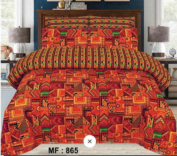 3 Pcs Bedsheet - Elegant