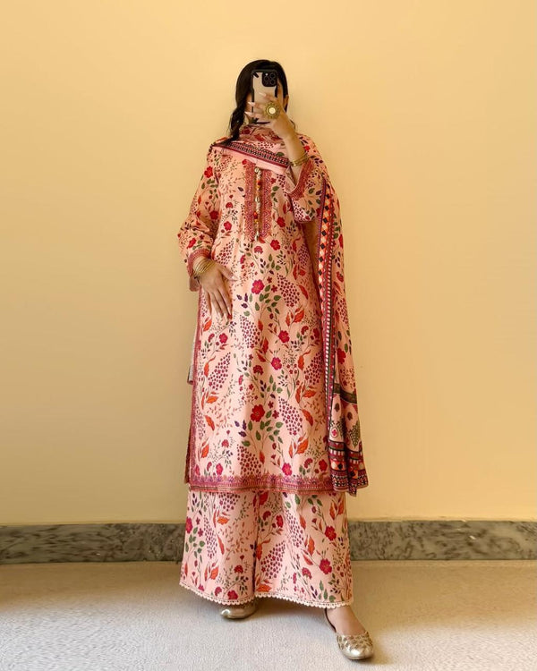 AIZAH LAWN EMBROIDERY DRESS 3 PIECE