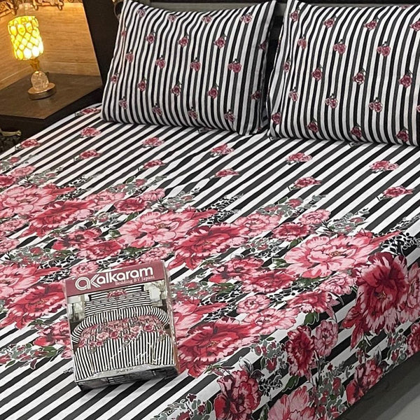 Cotton Bedsheet Set 3 Piece